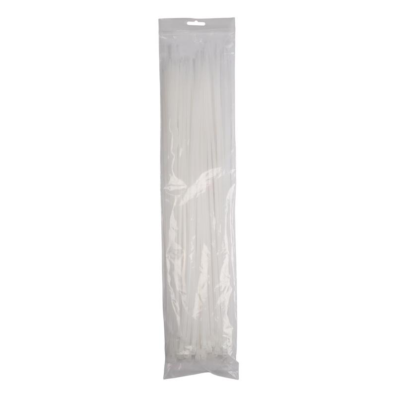 Хомут кабельный (стяжка) PCT 4.8х450-100WH 4.8х450 PA6.6 бел. (уп.100шт) JazzWay 5054127 в интернет-магазине Рэмкабель