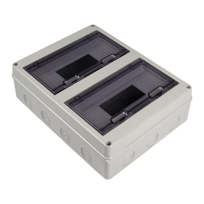 Бокс модульный накладной PDB/W 4024 GR (ЩРН-ПГ-24) IP65 пластик. Pro JazzWay 5072145 в интернет-магазине Рэмкабель