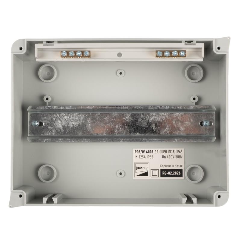 Бокс модульный накладной PDB/W 4008 GR (ЩРН-ПГ- 8) IP65 пластик. Pro JazzWay 5072060 в интернет-магазине Рэмкабель