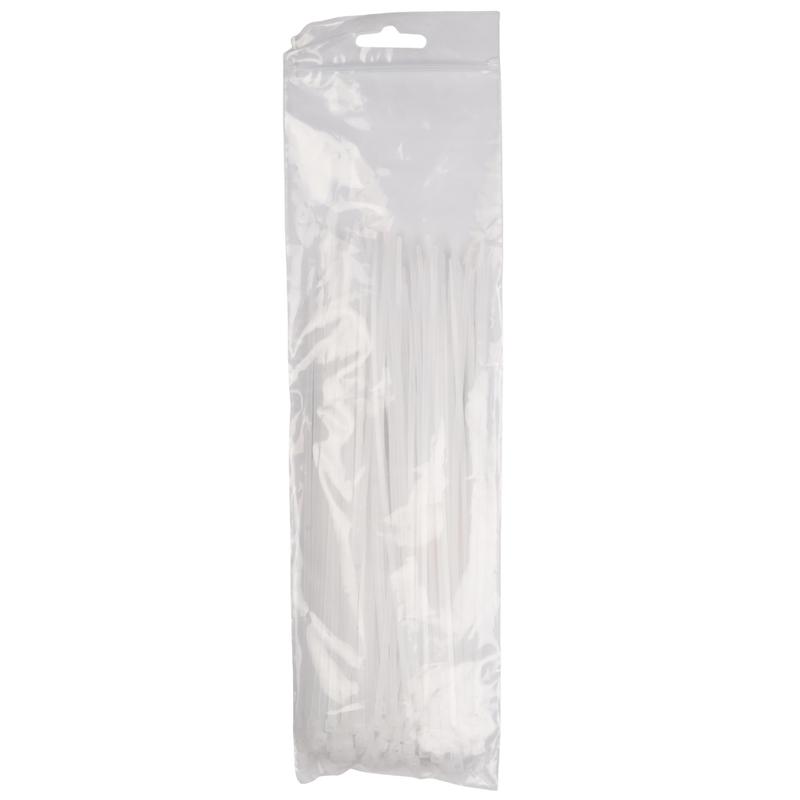 Хомут кабельный (стяжка) PCT 2.5х200-100WH 2.5х200 PA6.6 бел. (уп.100шт) JazzWay 5053618 в интернет-магазине Рэмкабель