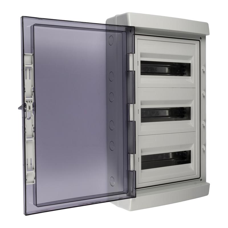 Бокс модульный накладной PDB/W 4036 GR (ЩРН-ПГ-36) IP65 пластик. Pro JazzWay 5072169 в интернет-магазине Рэмкабель