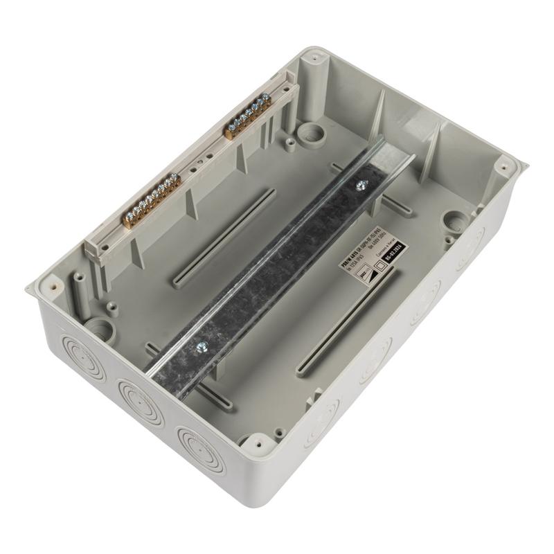 Бокс модульный накладной PDB/W 4015 GR (ЩРН-ПГ-15) IP65 пластик. Pro JazzWay 5072107 в интернет-магазине Рэмкабель