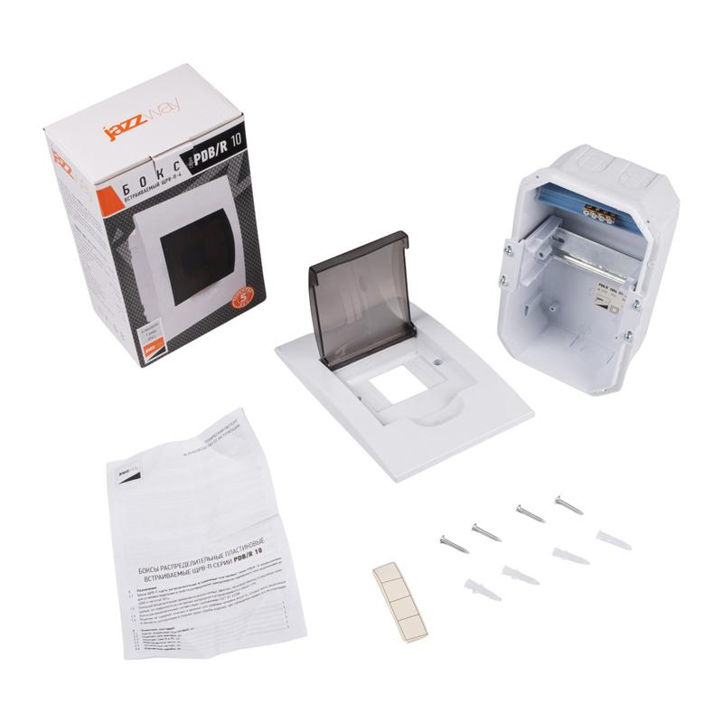 Бокс модульный встраив. PDB/R 1004 WH (ЩРВ-П- 4) IP41 пластик. Pro JazzWay 5071728 в интернет-магазине Рэмкабель