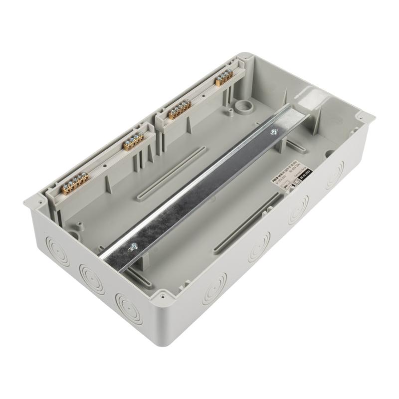 Бокс модульный накладной PDB/W 4018 GR (ЩРН-ПГ-18) IP65 пластик. Pro JazzWay 5072121 в интернет-магазине Рэмкабель