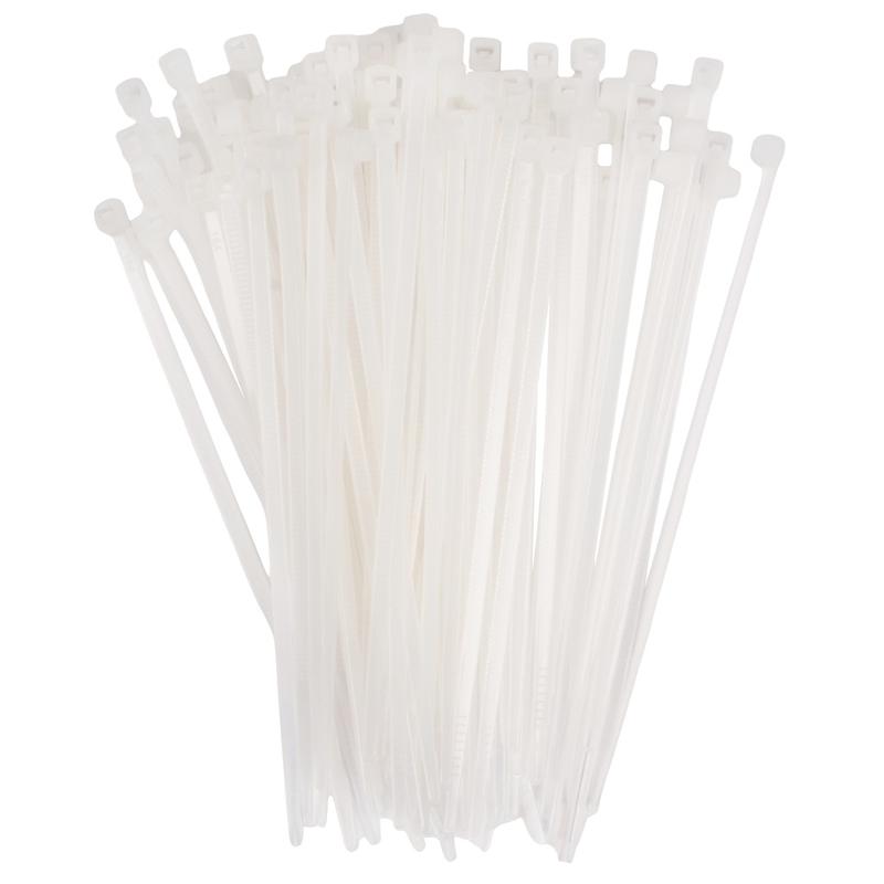 Хомут кабельный (стяжка) PCT 2.5х100-100WH 2.5х100 PA6.6 бел. (уп.100шт) JazzWay 5053526 в интернет-магазине Рэмкабель