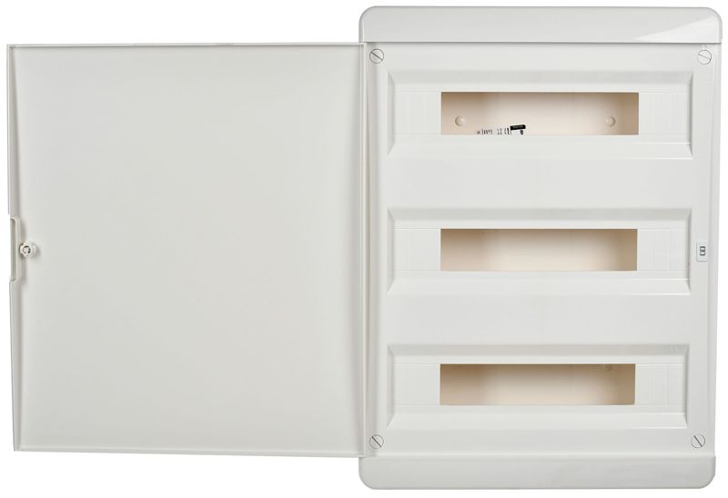 Корпус ЩРН-П-54 TEKFOR IP41 бел. дверь пластик. IEK TF5-KP13-N-54-41-K01-K01 в интернет-магазине Рэмкабель