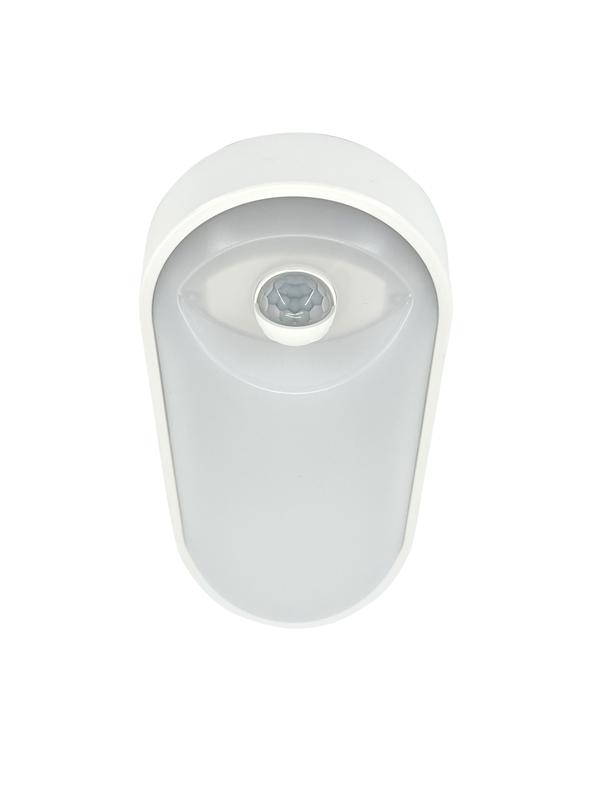 Светильник светодиодный WP 15 C 12W OP 840 W10L22 WH MDM 220х106х60мм 12Вт 4000К IP54 ЖКХ овал. пылевлагозащ. с датчиком движ. бел. Русский Свет 15071524500 в интернет-магазине Рэмкабель