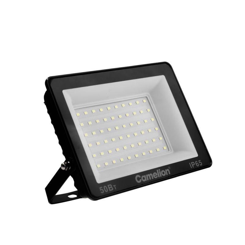 Прожектор светодиодный LFL-5004 C02 LED SMD 50Вт IP65 6500К 5000лм 230В 153х136х30 черн. Camelion 16332 в интернет-магазине Рэмкабель
