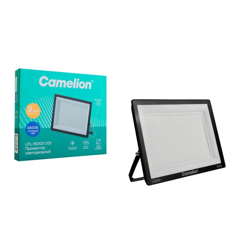Прожектор светодиодный LFL-15003 C02 LED SMD 150Вт IP65 6500К 15000лм 230В 300х252х34 черн. Camelion 16329 в интернет-магазине Рэмкабель