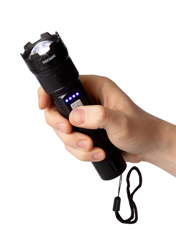 Фонарь ручной аккум. 5Вт P50 LED/ZOOM/Li-ion 1200мА.ч ABS КОСМОС KOC122Lit в интернет-магазине Рэмкабель