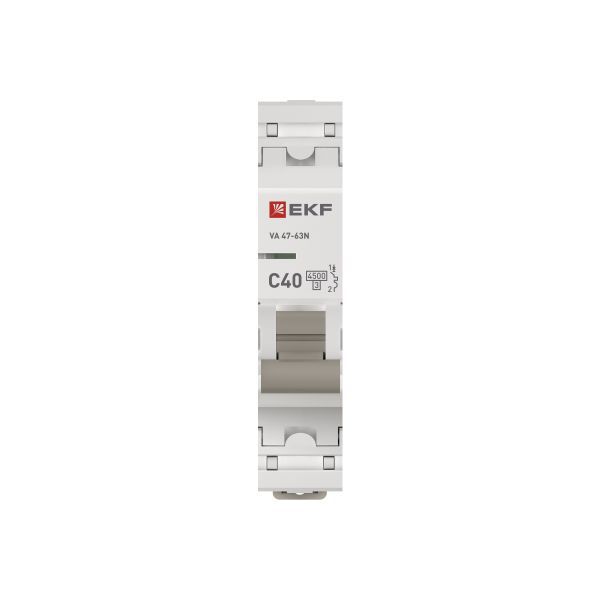 Выключатель автоматический модульный 1п C 40А 4.5кА ВА 47-63N PROxima EKF M634140C в интернет-магазине Рэмкабель
