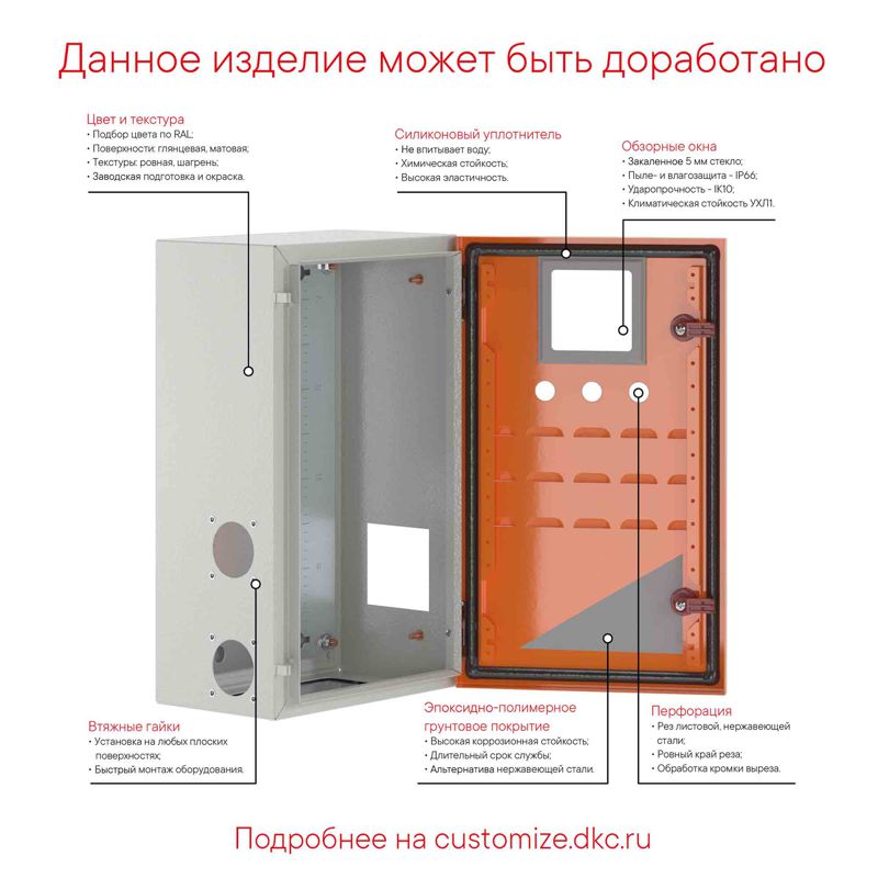 Корпус навесной STE с М/П 1000х600х300мм DKC R5STE1063 в интернет-магазине Рэмкабель