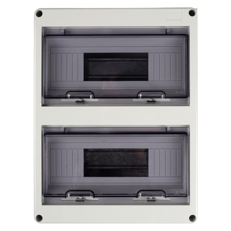 Бокс модульный накладной PDB/W 4024 GR (ЩРН-ПГ-24) IP65 пластик. Pro JazzWay 5072145 в интернет-магазине Рэмкабель