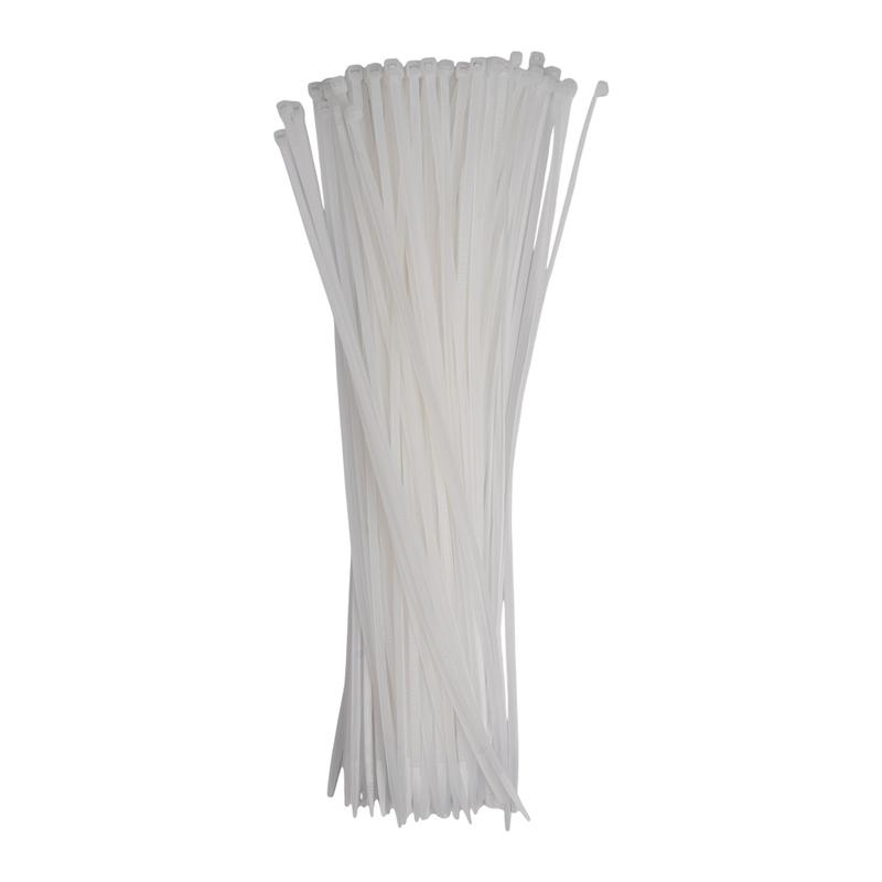Хомут кабельный (стяжка) PCT 4.8х400-100WH 4.8х400 PA6.6 бел. (уп.100шт) JazzWay 5054097 в интернет-магазине Рэмкабель