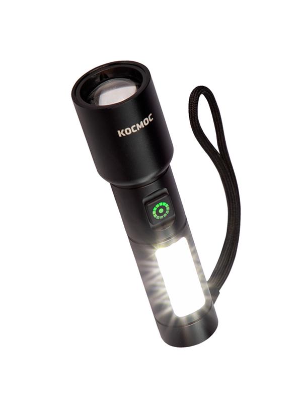 Фонарь ручной аккум. 10Вт LaserLED/широк.cвет/Li-ion 1200мА.ч алюм. КОСМОС KOC134Lit в интернет-магазине Рэмкабель
