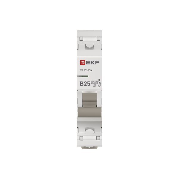 Выключатель автоматический модульный 1п B 25А 4.5кА ВА 47-63N PROxima EKF M634125B в интернет-магазине Рэмкабель