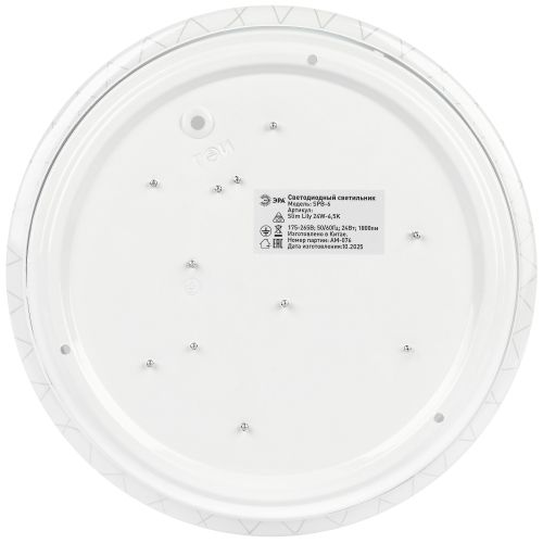 Светильник светодиодный Классик SPB-6 Slim Lily 24W-6.5K 24Вт 6500К IP20 1800лм без ДУ Эра Б0071158 в интернет-магазине Рэмкабель