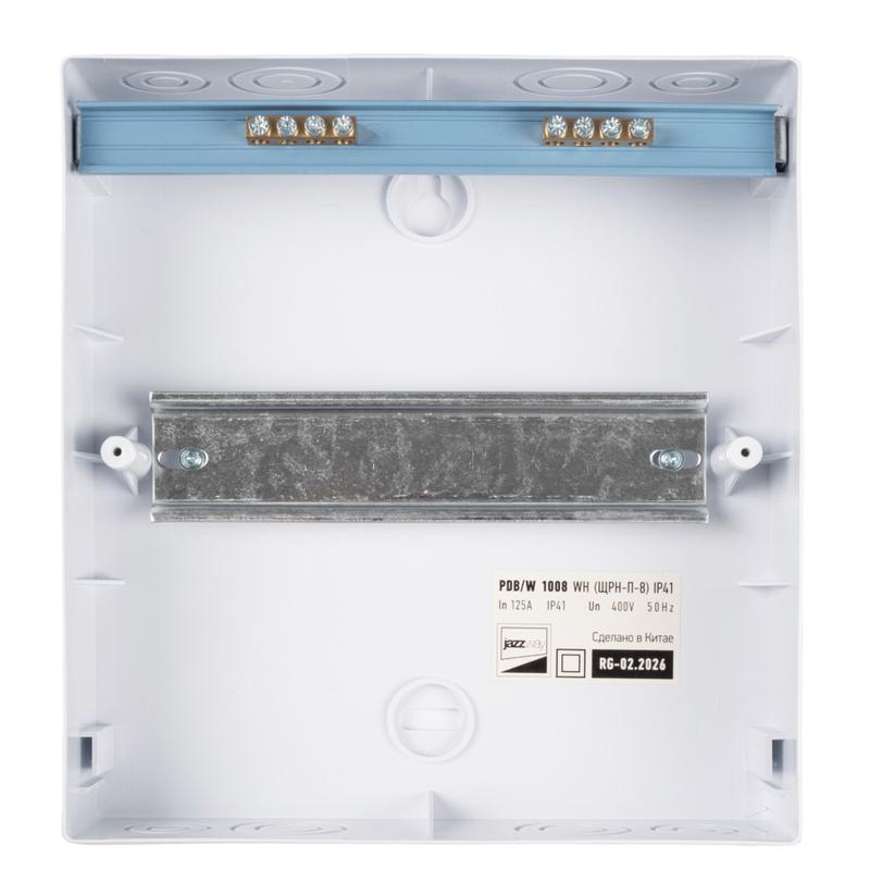 Бокс модульный накладной PDB/W 1008 WH (ЩРН-П- 8) IP41 пластик. Pro JazzWay 5071667 в интернет-магазине Рэмкабель