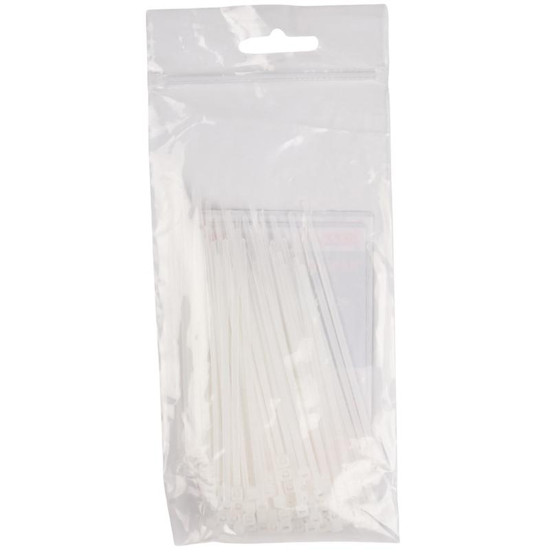 Хомут кабельный (стяжка) PCT 2.5х080-100WH 2.5х80 PA6.6 бел. (уп.100шт) JazzWay 5053670 в интернет-магазине Рэмкабель