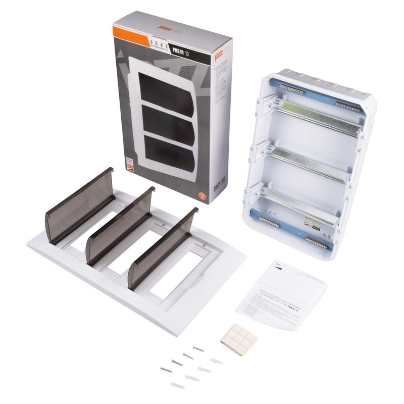 Бокс модульный встраив. PDB/R 1036 WH (ЩРВ-П-36) IP41 пластик. Pro JazzWay 5071780 в интернет-магазине Рэмкабель