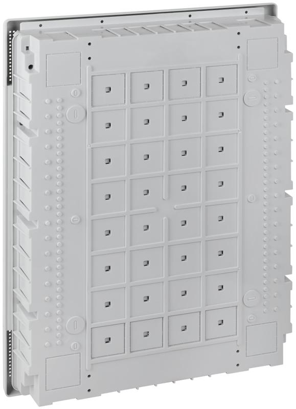 Щит встраиваемый 54мод. слаботочный мультимедийный с серой дверцей с монтажн. платой в компл. Ruvinil 68154С-СЛ в интернет-магазине Рэмкабель