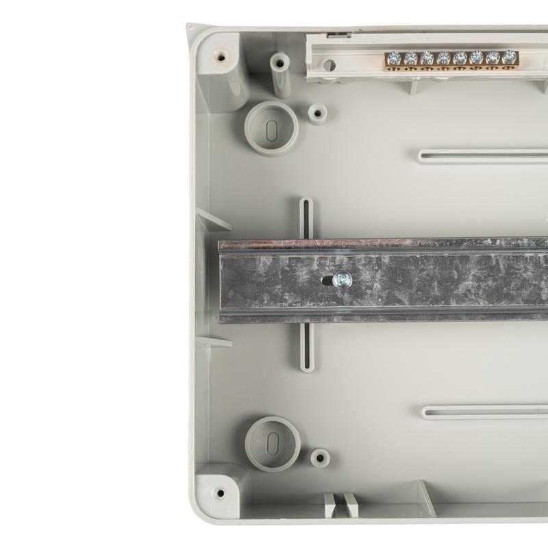Бокс модульный накладной PDB/W 4015 GR (ЩРН-ПГ-15) IP65 пластик. Pro JazzWay 5072107 в интернет-магазине Рэмкабель