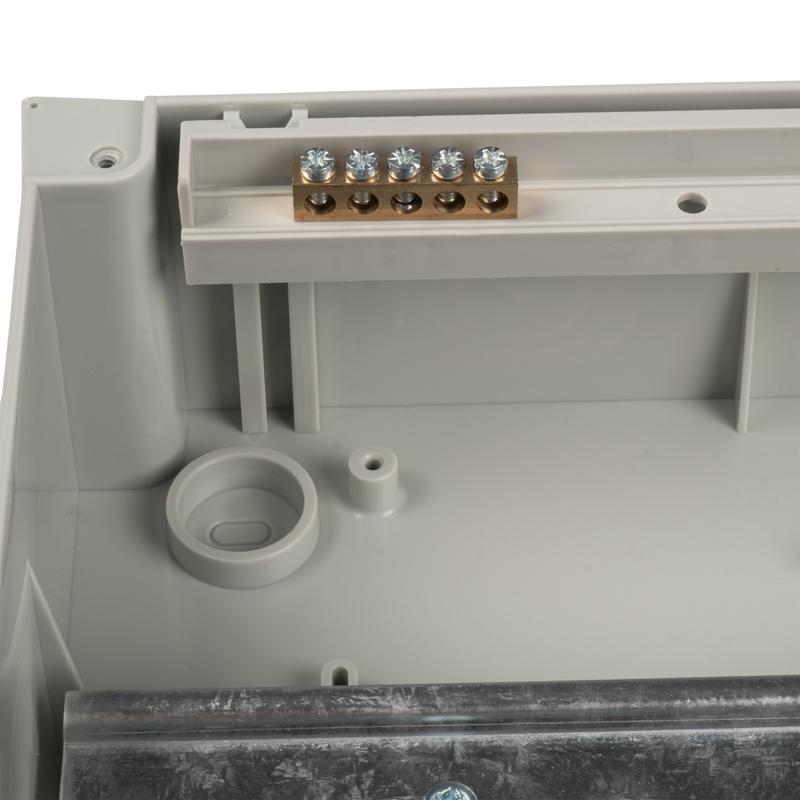 Бокс модульный накладной PDB/W 4018 GR (ЩРН-ПГ-18) IP65 пластик. Pro JazzWay 5072121 в интернет-магазине Рэмкабель