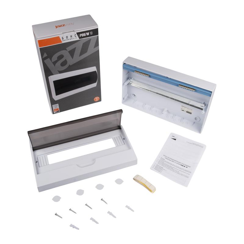 Бокс модульный накладной PDB/W 1018 WH (ЩРН-П-18) IP41 пластик. Pro JazzWay 5071681 в интернет-магазине Рэмкабель