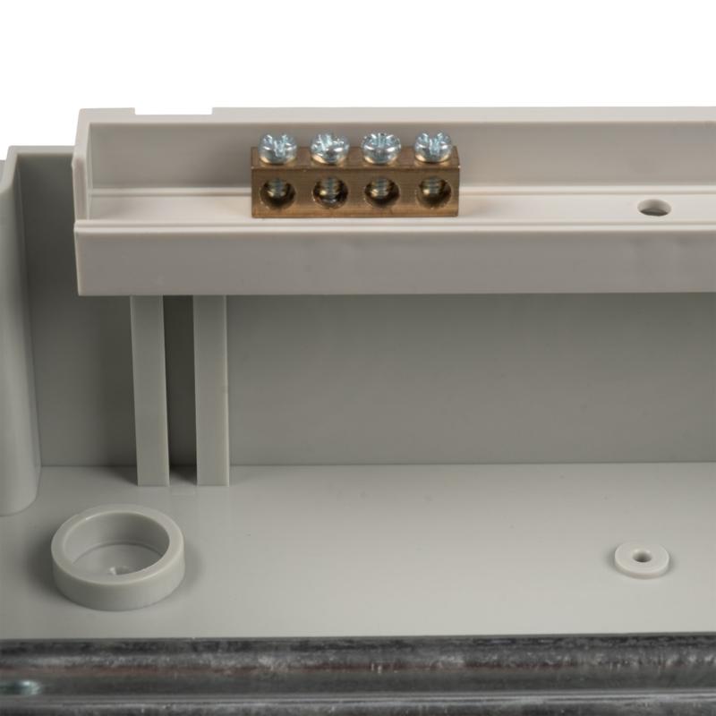 Бокс модульный накладной PDB/W 4008 GR (ЩРН-ПГ- 8) IP65 пластик. Pro JazzWay 5072060 в интернет-магазине Рэмкабель