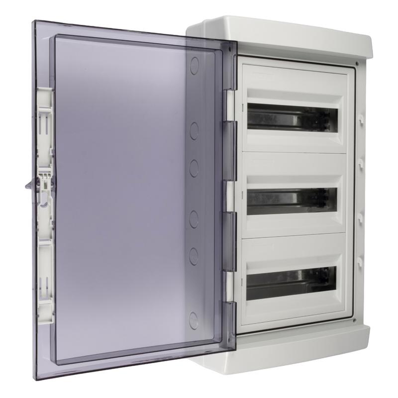 Бокс модульный накладной PDB/W 4036 GR (ЩРН-ПГ-36) IP65 пластик. Pro JazzWay 5072169 в интернет-магазине Рэмкабель