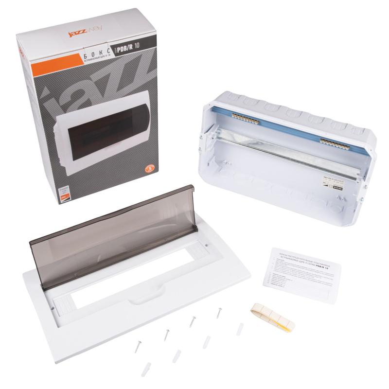 Бокс модульный встраив. PDB/R 1018 WH (ЩРВ-П-18) IP41 пластик. Pro JazzWay 5071766 в интернет-магазине Рэмкабель