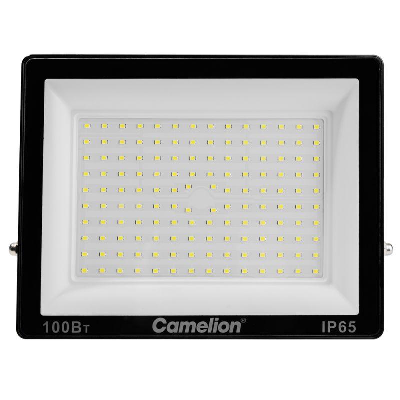 Прожектор светодиодный LFL-10004 C02 LED SMD 100Вт IP65 6500К 10000лм 230В 245х233.5Х31 черн. Camelion 16333 в интернет-магазине Рэмкабель