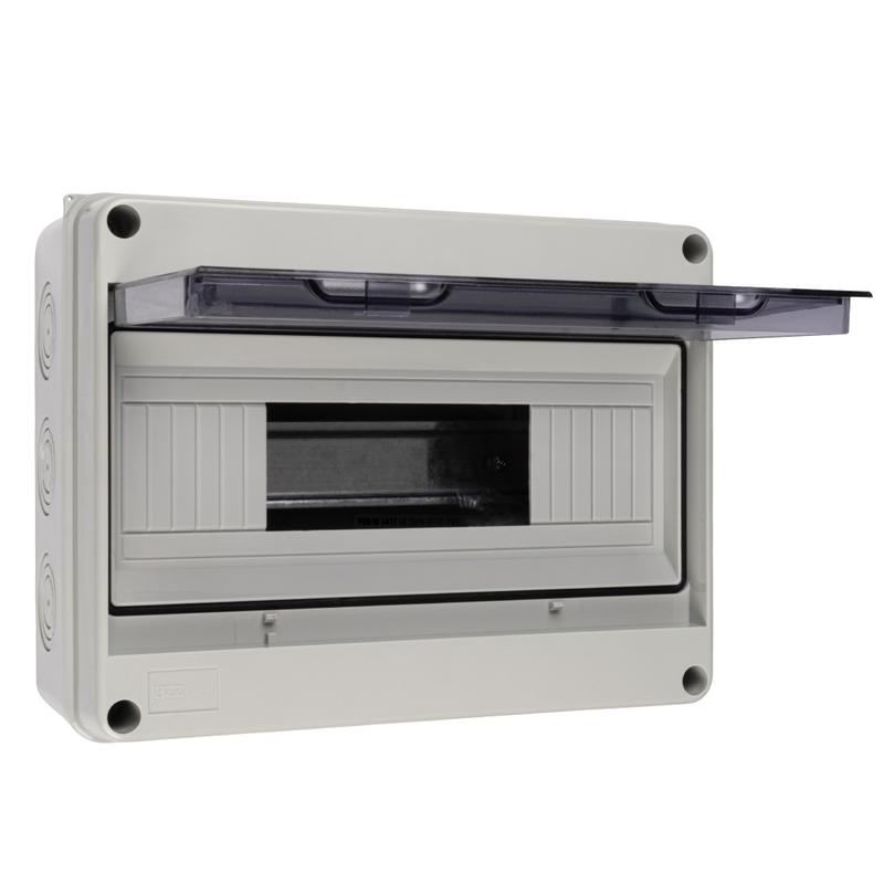Бокс модульный накладной PDB/W 4012 GR (ЩРН-ПГ-12) IP65 пластик. Pro JazzWay 5072084 в интернет-магазине Рэмкабель